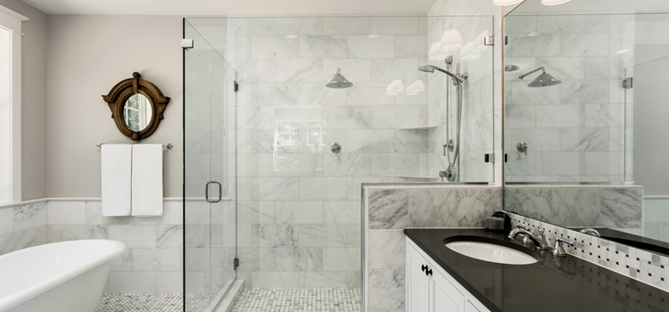 bathroom shower door installation in Coconut Creek