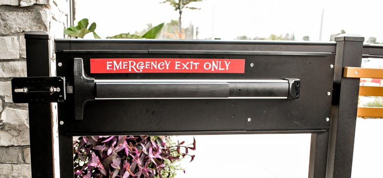 emergency push bar installation in Coconut Creek